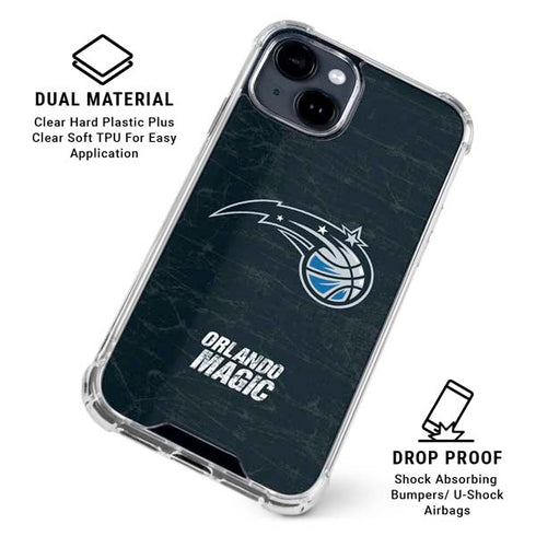 NBA Orlando Magic Black Secondary Logo iPhone 15 Clear Case