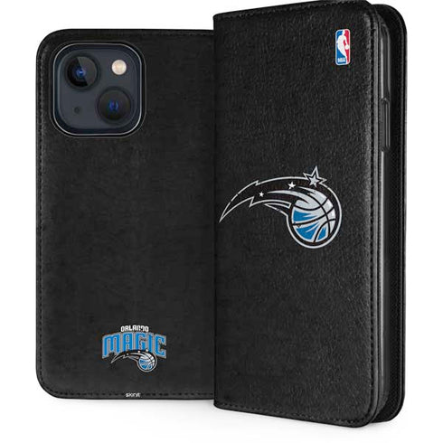 NBA Orlando Magic Black Secondary Logo iPhone 15 Folio Case