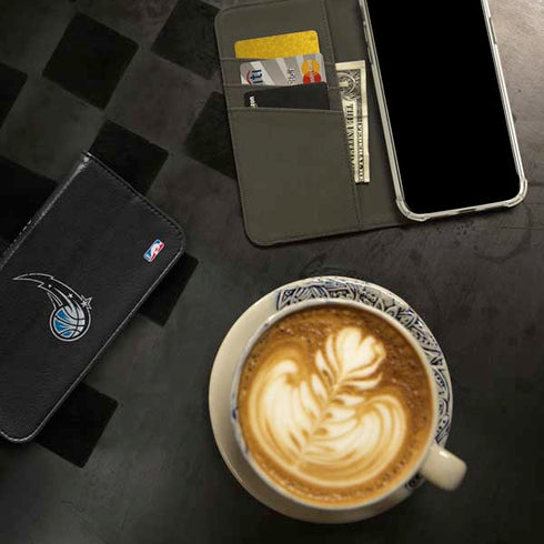 NBA Orlando Magic Black Secondary Logo iPhone 15 Plus Folio Case