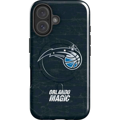 NBA Orlando Magic Black Secondary Logo iPhone 16 Magsafe Impact Case