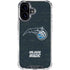 NBA Orlando Magic Black Secondary Logo iPhone 16 Plus Clear Case