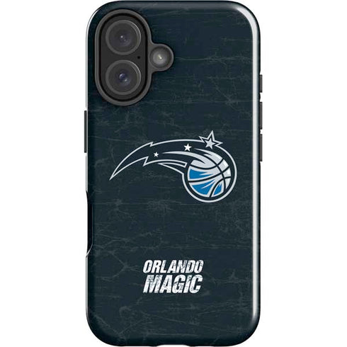 NBA Orlando Magic Black Secondary Logo iPhone 16 Plus Impact Case