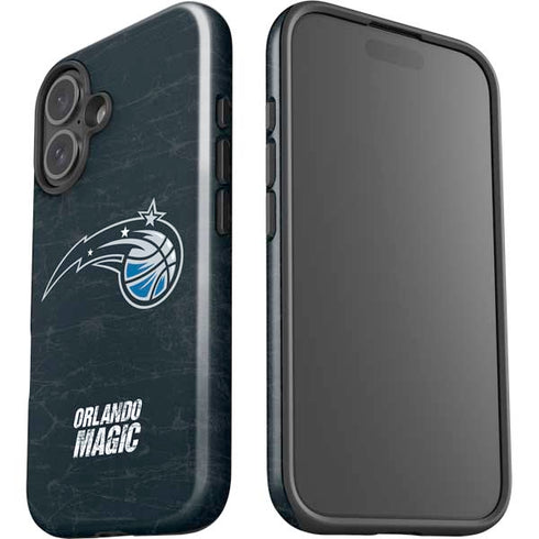 NBA Orlando Magic Black Secondary Logo iPhone 16 Plus Impact Case