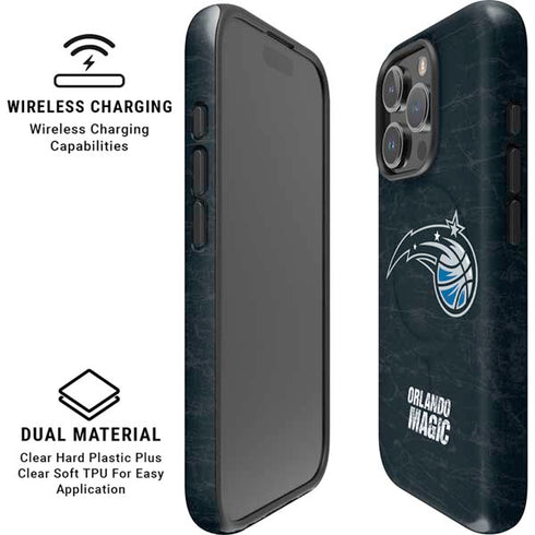 NBA Orlando Magic Black Secondary Logo iPhone 16 Pro Magsafe Impact Case