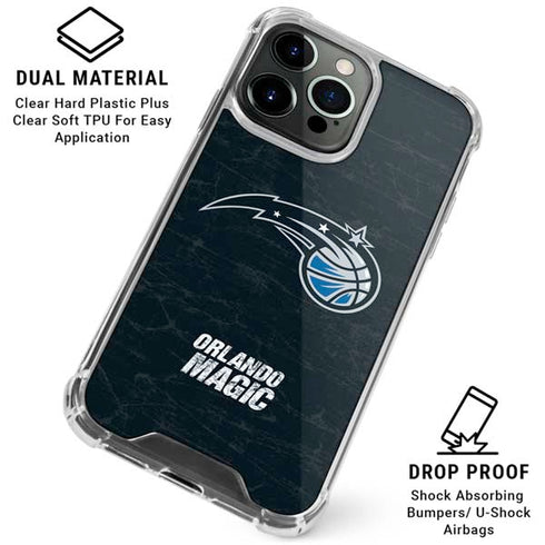 NBA Orlando Magic Black Secondary Logo iPhone 16 Pro Max Clear Case