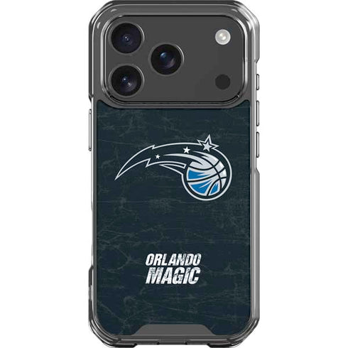 NBA Orlando Magic Black Secondary Logo iPhone 18 Pro Clear Case