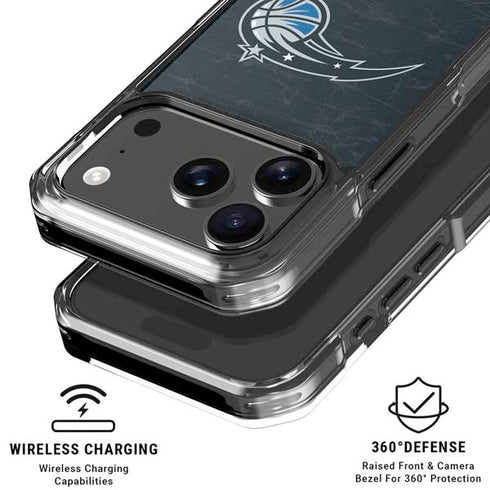 NBA Orlando Magic Black Secondary Logo iPhone 18 Pro Clear Case