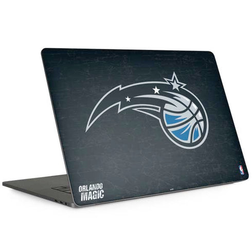 NBA Orlando Magic Black Secondary Logo MacBook Skins