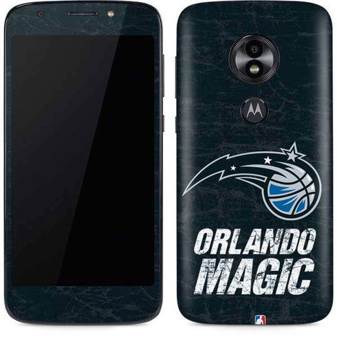 NBA Orlando Magic Black Secondary Logo Moto E5 Play Skin