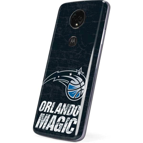 NBA Orlando Magic Black Secondary Logo Moto E5 Plus Skin