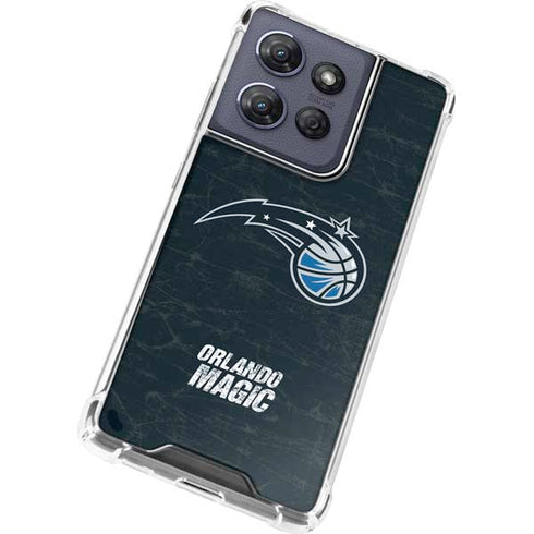 NBA Orlando Magic Black Secondary Logo Moto G 5G (2025) Clear Case
