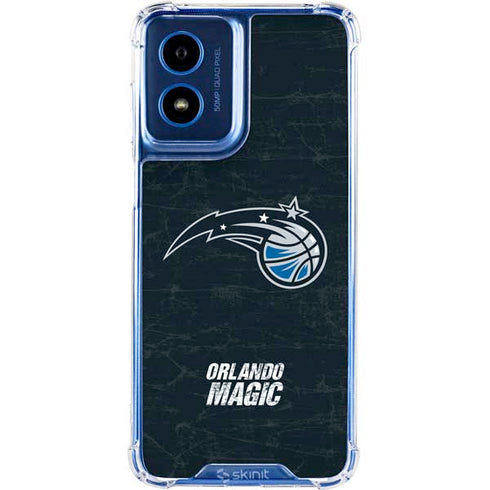 NBA Orlando Magic Black Secondary Logo Moto G 5G (2024) Clear Case