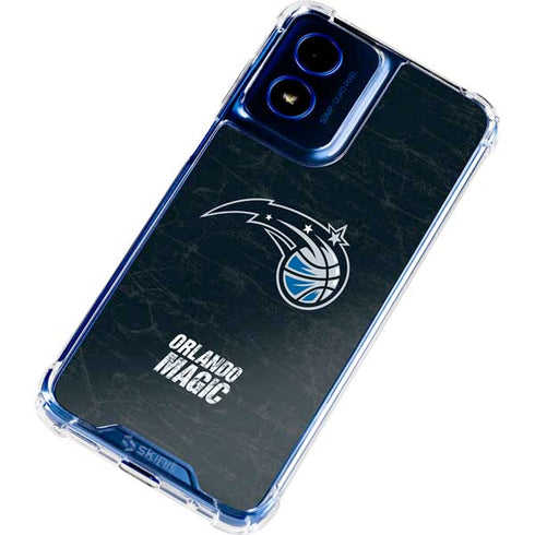 NBA Orlando Magic Black Secondary Logo Moto G 5G (2024) Clear Case