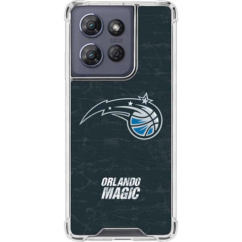 NBA Orlando Magic Black Secondary Logo Moto G Play 5G (2025) Clear Case