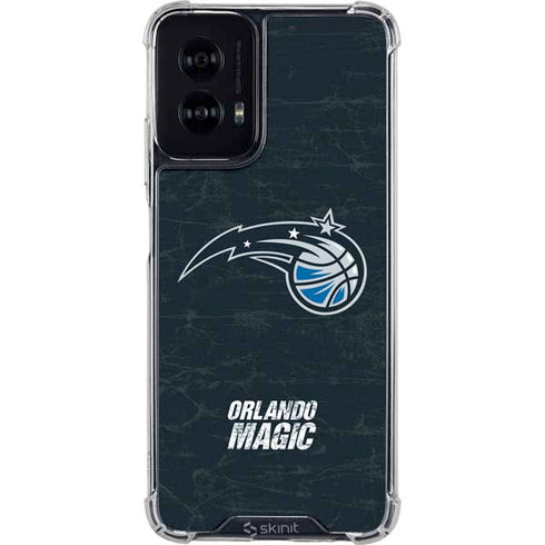 NBA Orlando Magic Black Secondary Logo Moto G Power 5G (2024) Clear Case