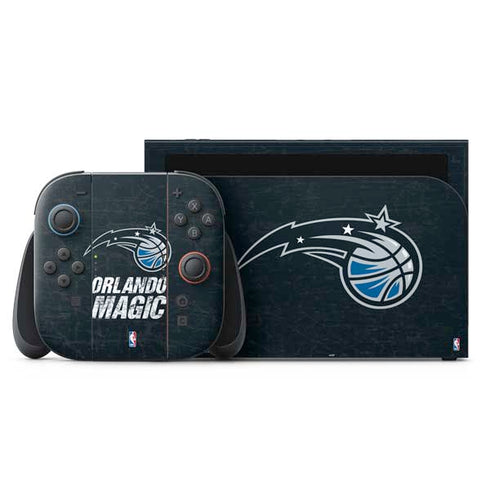 NBA Orlando Magic Black Secondary Logo Nintendo Skins