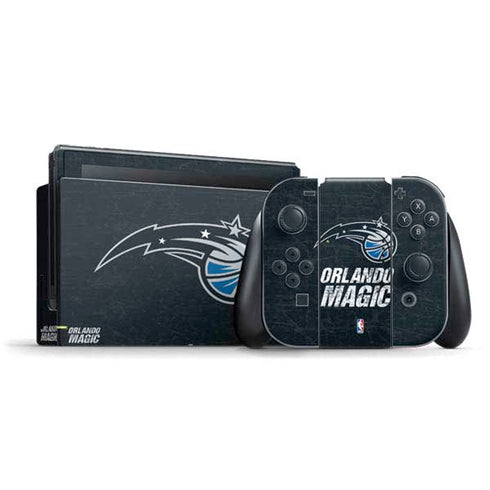 NBA Orlando Magic Black Secondary Logo Nintendo Skins