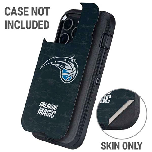 NBA Orlando Magic Black Secondary Logo Otterbox Defender iPhone Skin