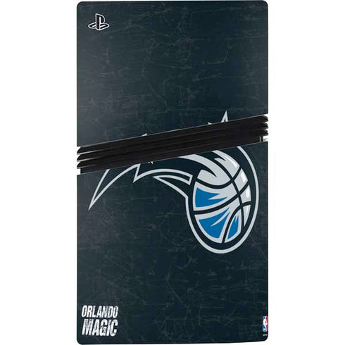 NBA Orlando Magic Black Secondary Logo PS5 Pro Console Skin