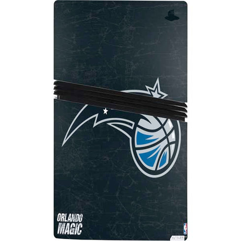 NBA Orlando Magic Black Secondary Logo PS5 Pro Console Skin