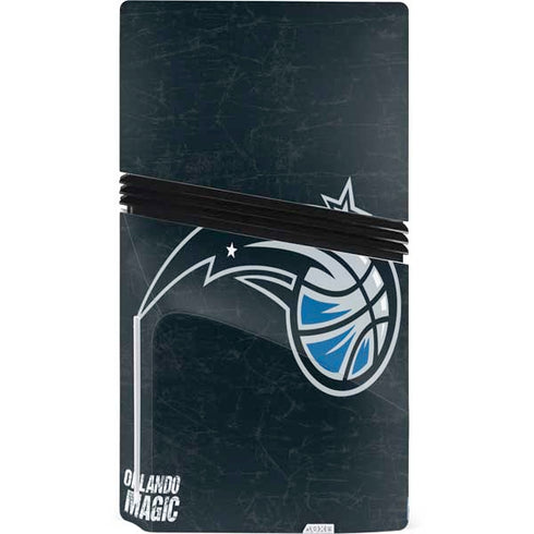 NBA Orlando Magic Black Secondary Logo PS5 Pro Disk Console Skin