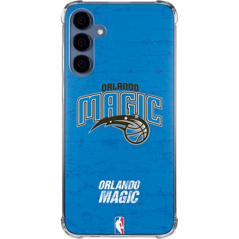 NBA Orlando Magic Blue Primary Logo Galaxy A35 5G Clear Case
