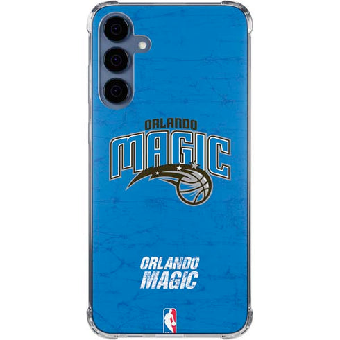 NBA Orlando Magic Blue Primary Logo Galaxy A55 5G Clear Case