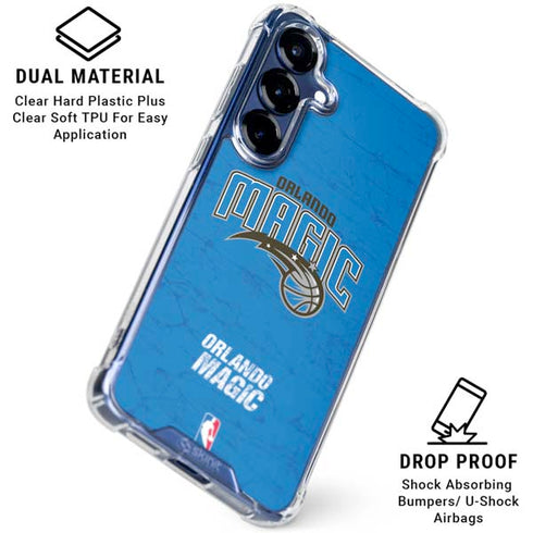 NBA Orlando Magic Blue Primary Logo Galaxy S25 Plus Clear Case