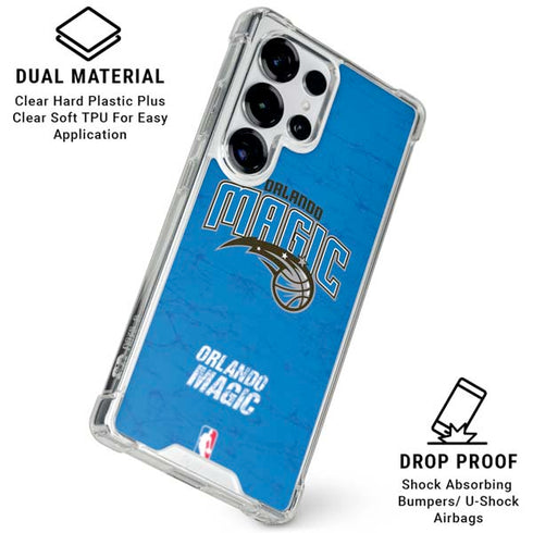 NBA Orlando Magic Blue Primary Logo Galaxy S25 Ultra Clear Case