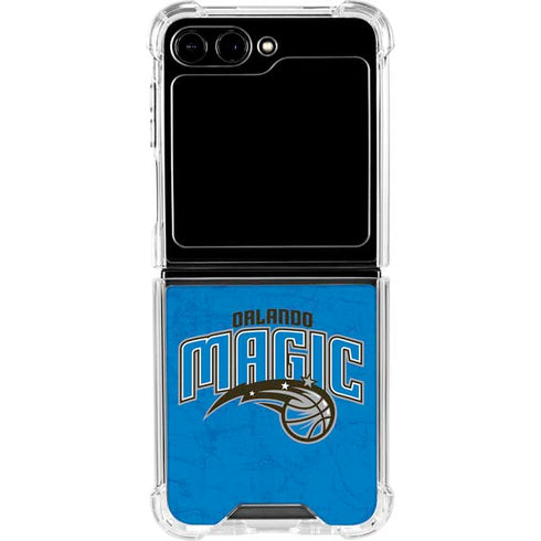 NBA Orlando Magic Blue Primary Logo Galaxy Z Flip6 Clear Case
