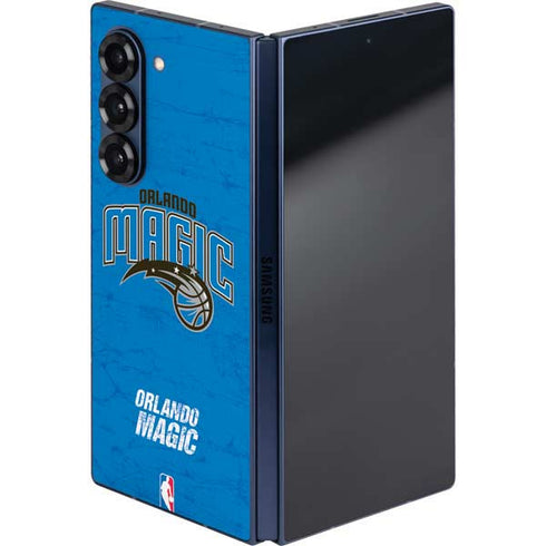 NBA Orlando Magic Blue Primary Logo Galaxy Z Fold6 Skin