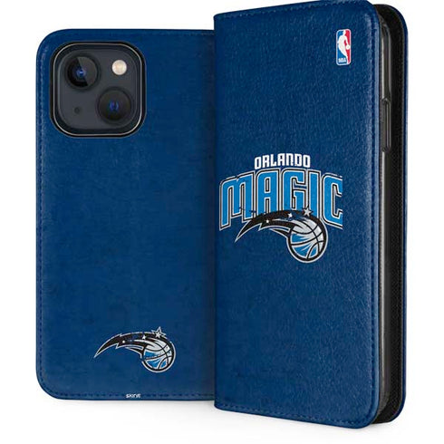 NBA Orlando Magic Blue Primary Logo iPhone 14 Folio Case