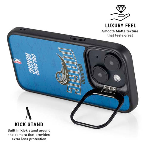 NBA Orlando Magic Blue Primary Logo iPhone 14 Kickstand Case