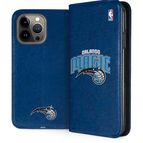 NBA Orlando Magic Blue Primary Logo iPhone 15 Pro Max Folio Case