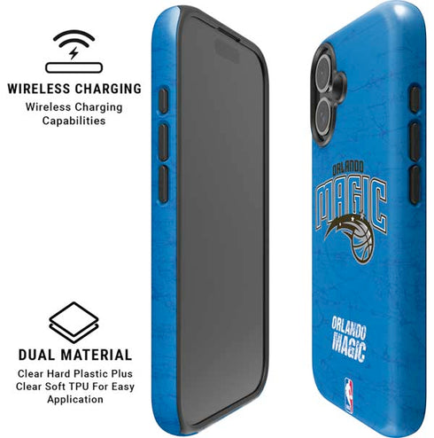 NBA Orlando Magic Blue Primary Logo iPhone 16 Plus Magsafe Impact Case