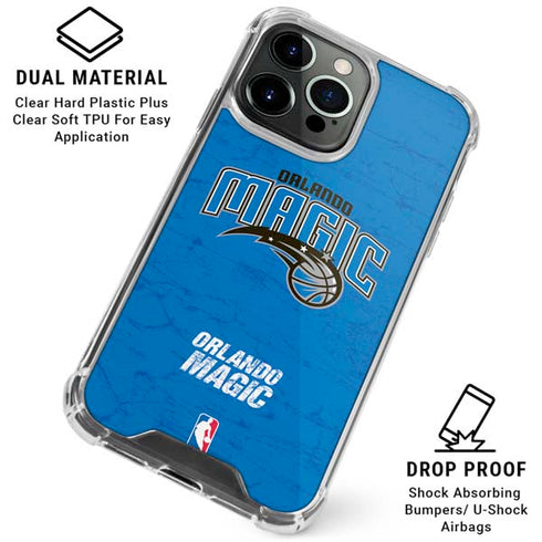 NBA Orlando Magic Blue Primary Logo iPhone 16 Pro Clear Case