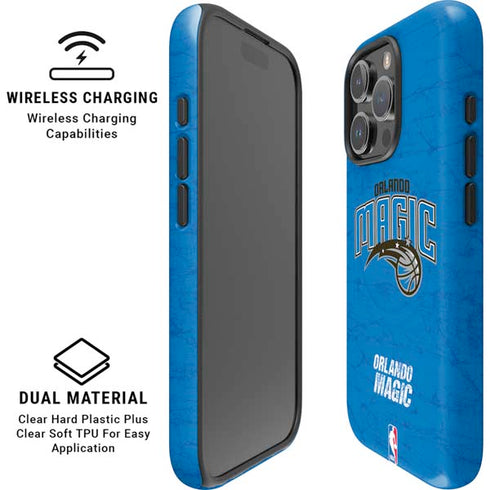 NBA Orlando Magic Blue Primary Logo iPhone 16 Pro Magsafe Impact Case