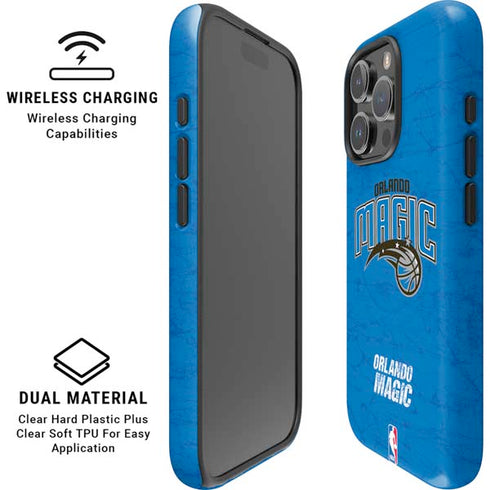 NBA Orlando Magic Blue Primary Logo iPhone 16 Pro Max Magsafe Impact Case
