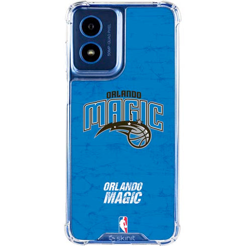 NBA Orlando Magic Blue Primary Logo Moto G 5G (2024) Clear Case