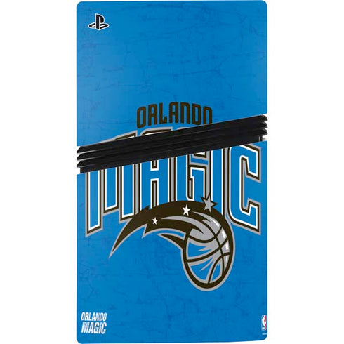 NBA Orlando Magic Blue Primary Logo PS5 Pro Disk Console Skin