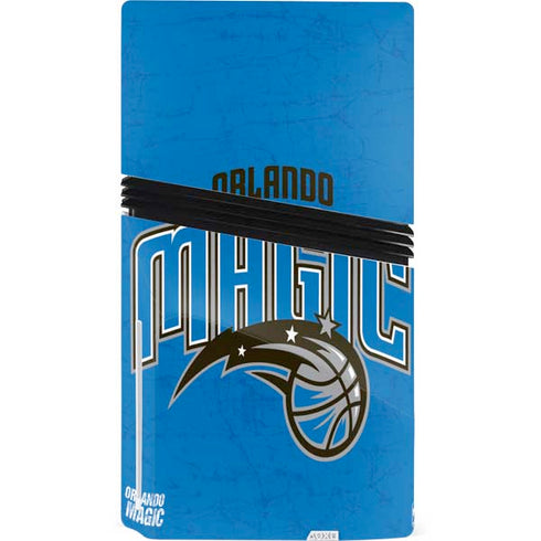 NBA Orlando Magic Blue Primary Logo PS5 Pro Disk Console Skin