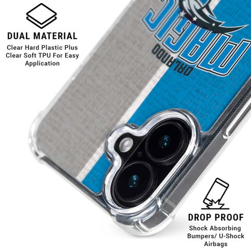 NBA Orlando Magic Canvas iPhone 16 Plus Clear Case