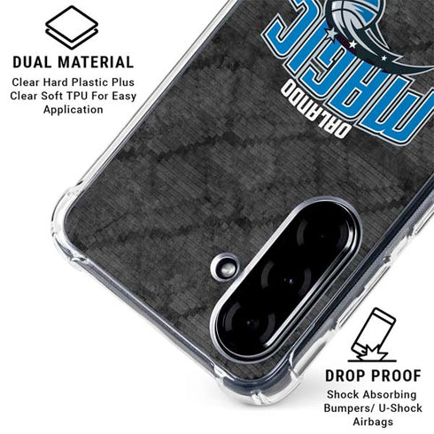 NBA Orlando Magic Dark Rust Galaxy A36 5G Clear Case