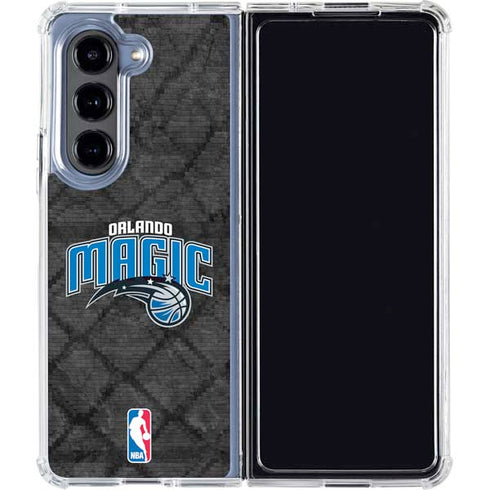 NBA Orlando Magic Dark Rust Galaxy Z Fold5 5G Clear Case
