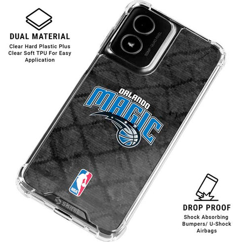 NBA Orlando Magic Dark Rust Moto G Power 5G (2024) Clear Case