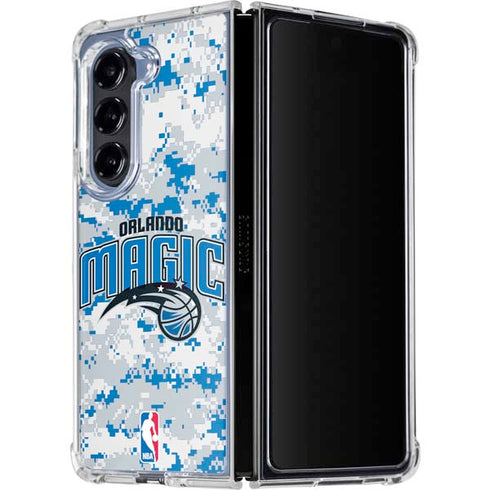 NBA Orlando Magic Digi Camo Galaxy Z Fold5 5G Clear Case