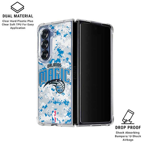 NBA Orlando Magic Digi Camo Galaxy Z Fold6 Clear Case