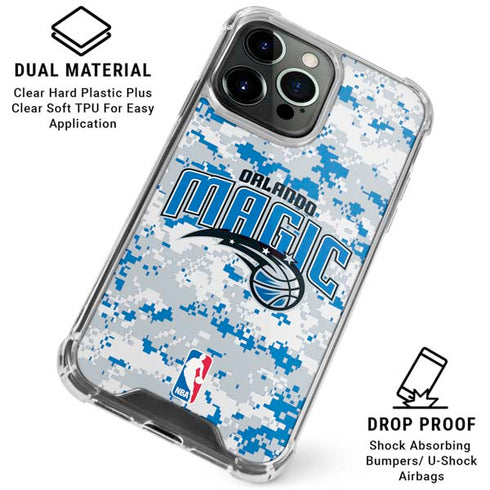 NBA Orlando Magic Digi Camo iPhone 16 Pro Max Clear Case