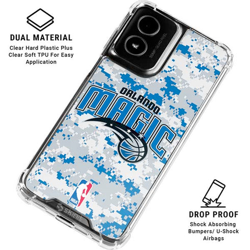 NBA Orlando Magic Digi Camo Moto G Power 5G (2024) Clear Case