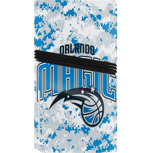 NBA Orlando Magic Digi Camo PS5 Pro Disk Console Skin